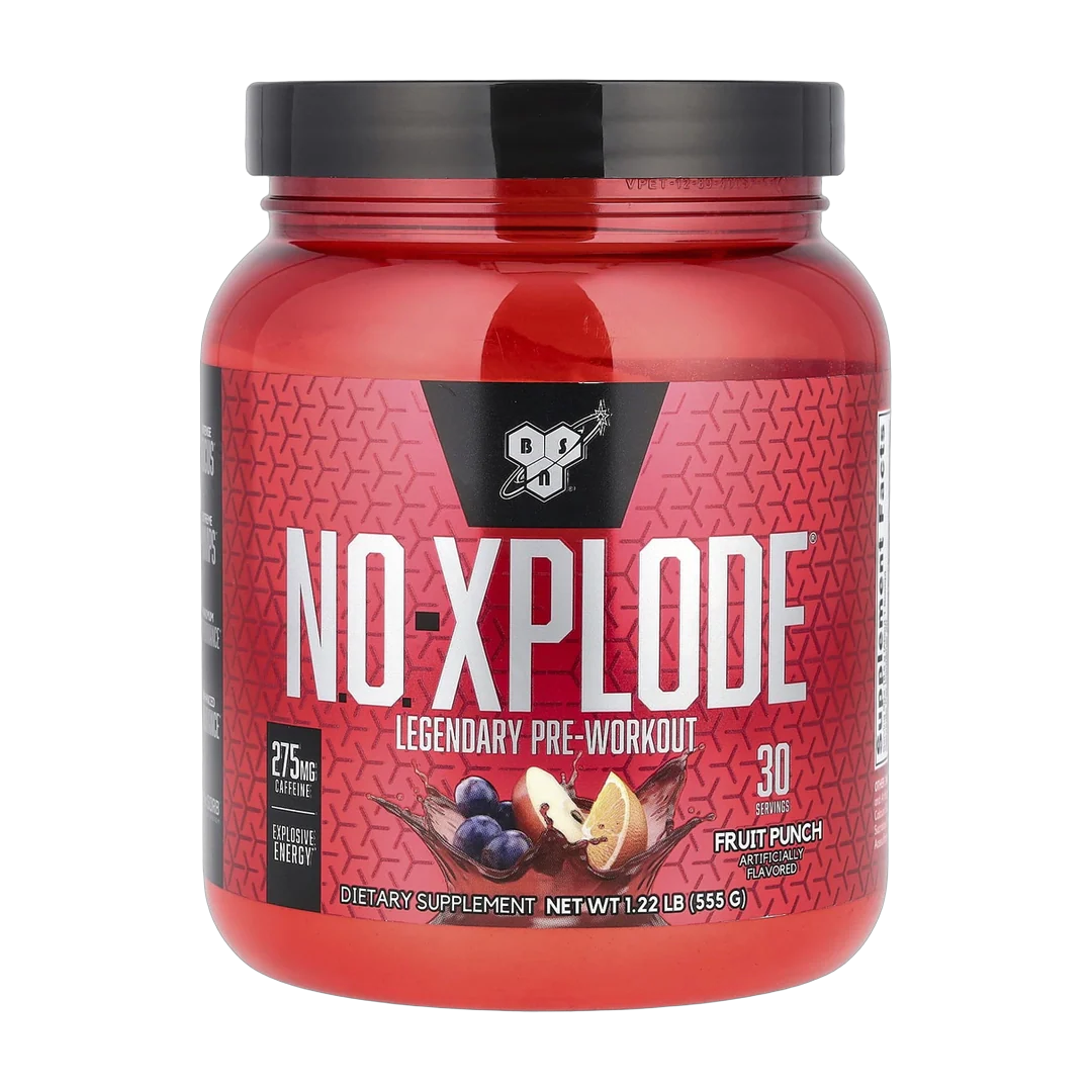 BSN, N.O.-Xplode®, Legendary Pre-Workout, Fruit Punch, 1.22 lbs (555 g)