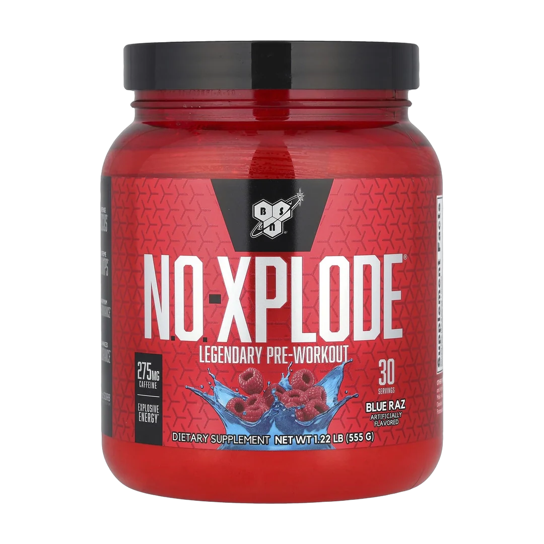 BSN, N.O.-Xplode®, Legendary Pre-Workout, Blue Raz, 1.22 lbs (555 g)