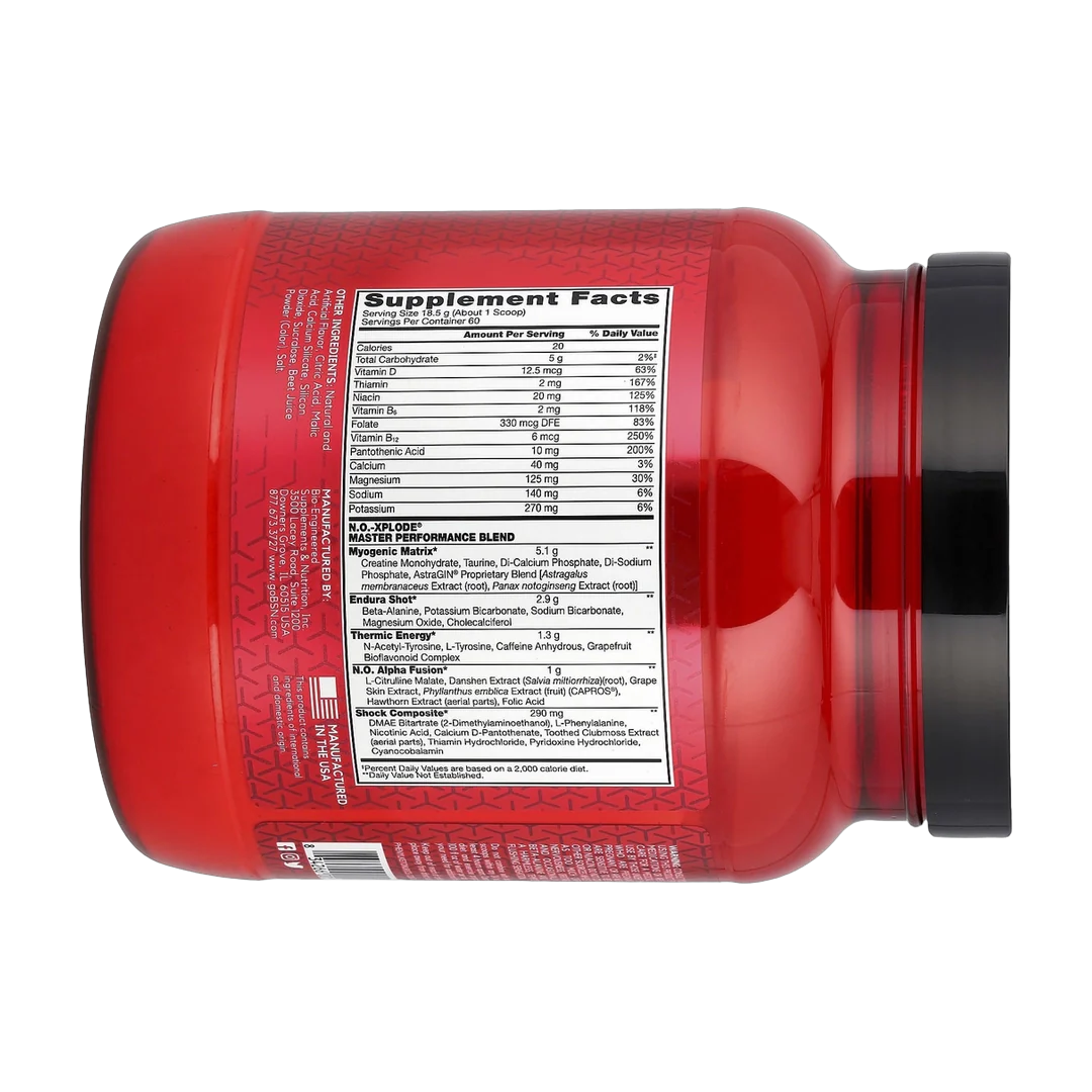 BSN, N.O.-Xplode, Legendary Pre-Workout, Watermelon, 2.45 lbs (1.11 kg)