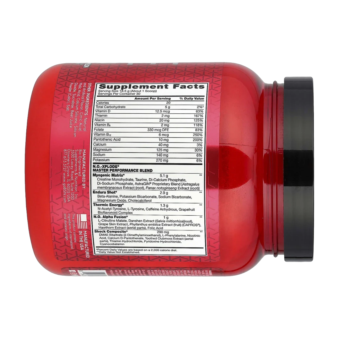 BSN, N.O.-Xplode®, Legendary Pre-Workout, Watermelon, 1.22 lb (555 g)
