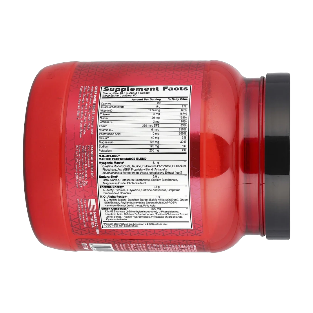 BSN, N.O.-Xplode®, Legendary Pre-Workout, Grape, 2.45 lbs (1.11 kg)