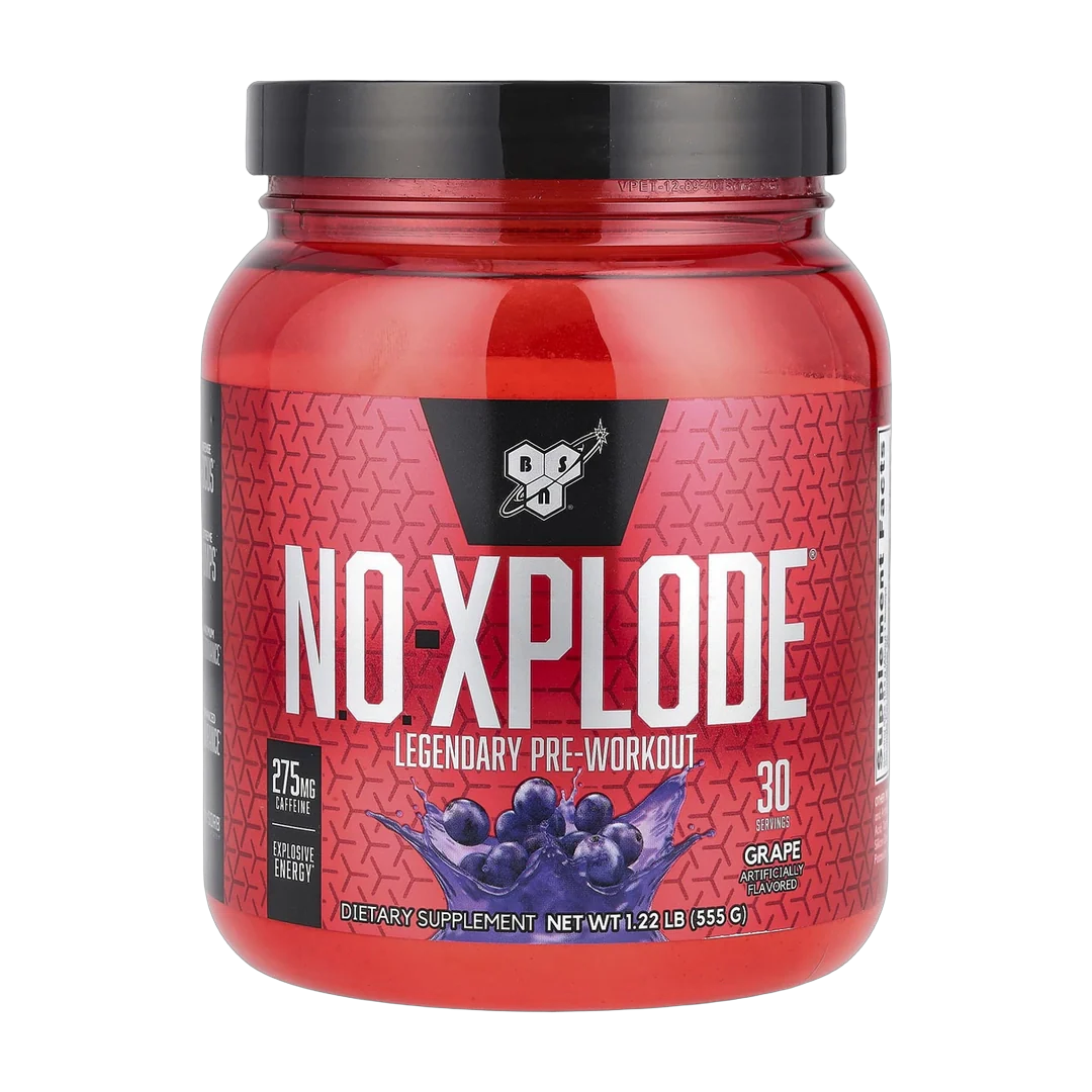BSN, N.O.-Xplode®, Legendary Pre-Workout, Grape, 1.22 lbs (555 g)