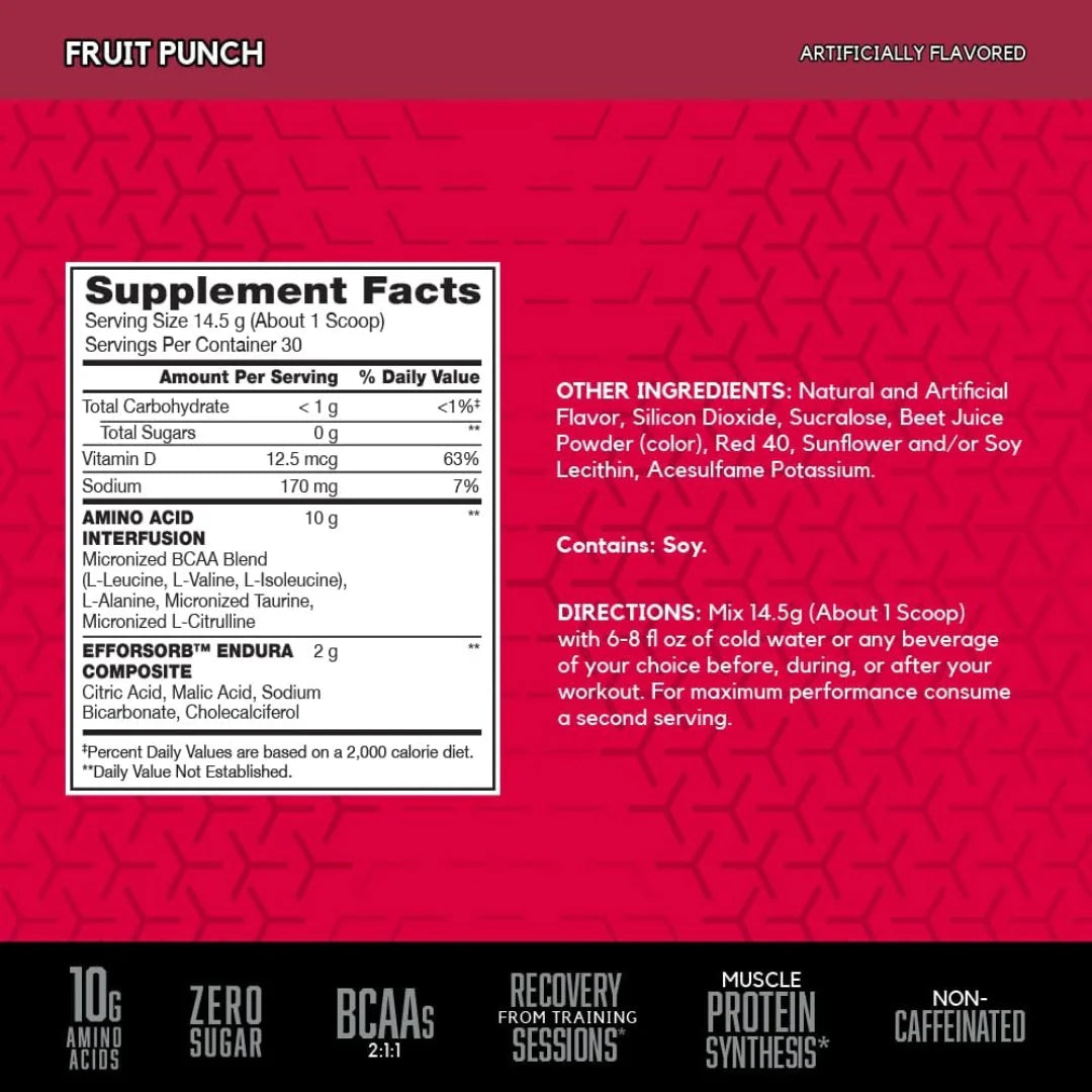 BSN, AminoX®, Endurance & Recovery, Fruit Punch, 15.3 oz (435 g)