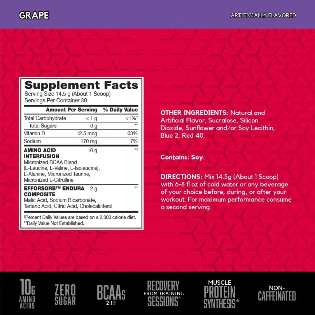 BSN, AminoX®, Endurance & Recovery, Grape, 15.3 oz (435 g)