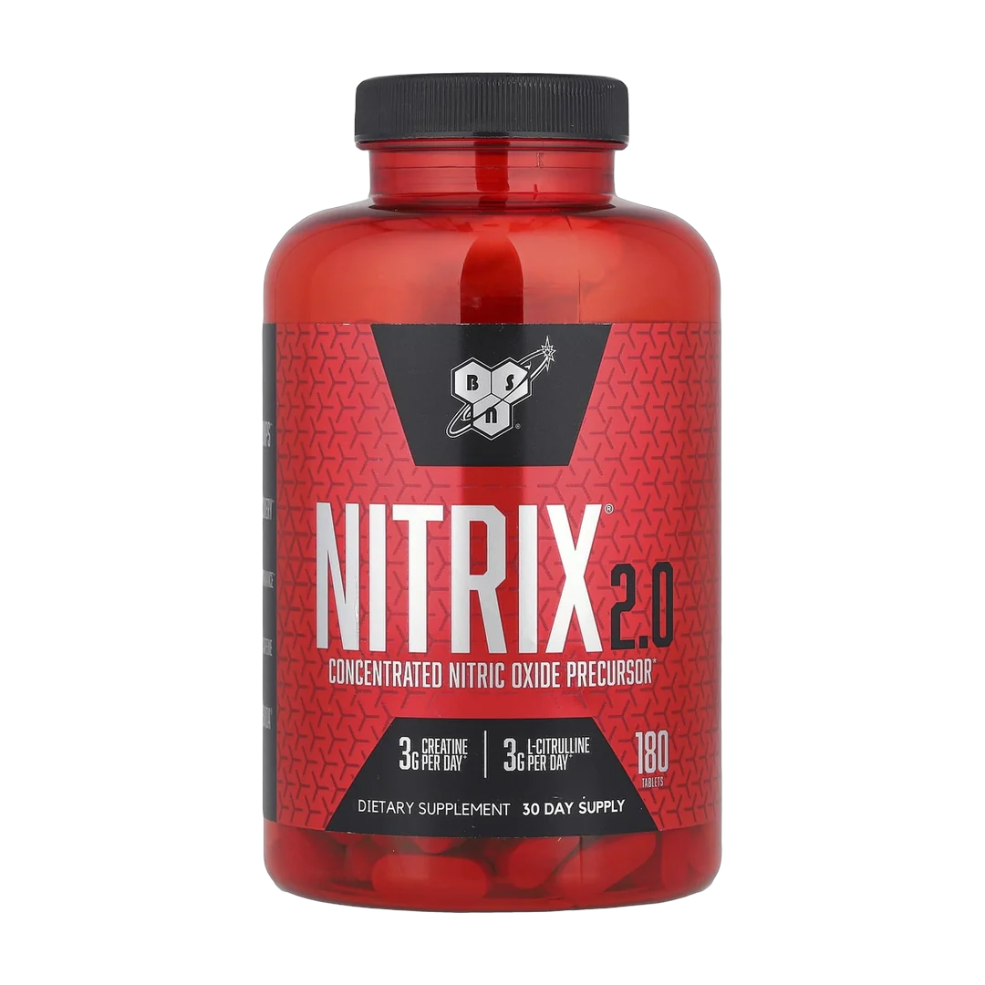 BSN, Nitrix® 2.0, Concentrated Nitric Oxide Precursor, 180 Tablets