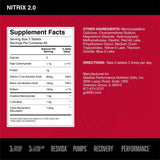 BSN, Nitrix® 2.0, Concentrated Nitric Oxide Precursor, 180 Tablets