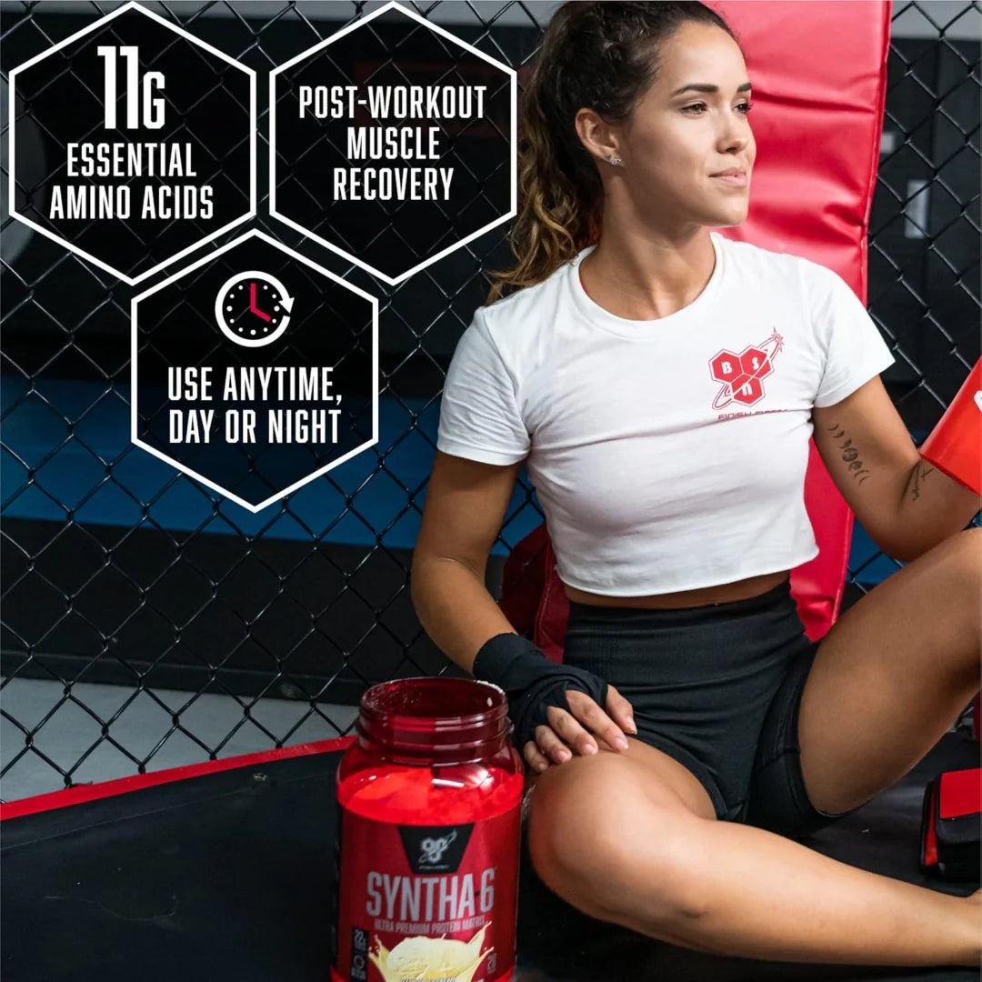 BSN, Syntha-6 Edge®, Protein Powder Drink Mix, Strawberry Milkshake, 4.01 lb (1.82 kg)