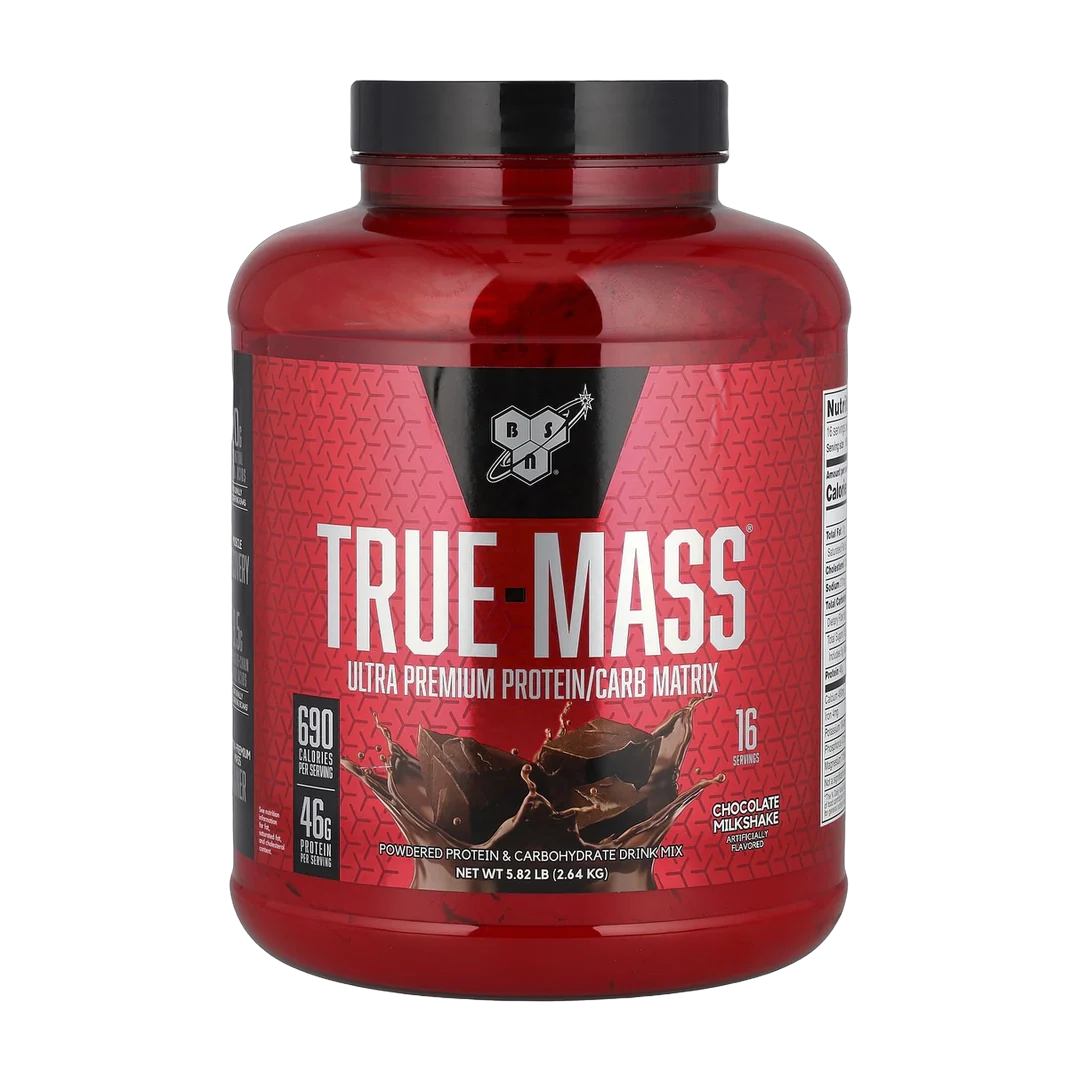 BSN, True-Mass®, Ultra Premium Protein/Carb Matrix, Chocolate Milkshake, 5.82 lbs (2.64 kg)