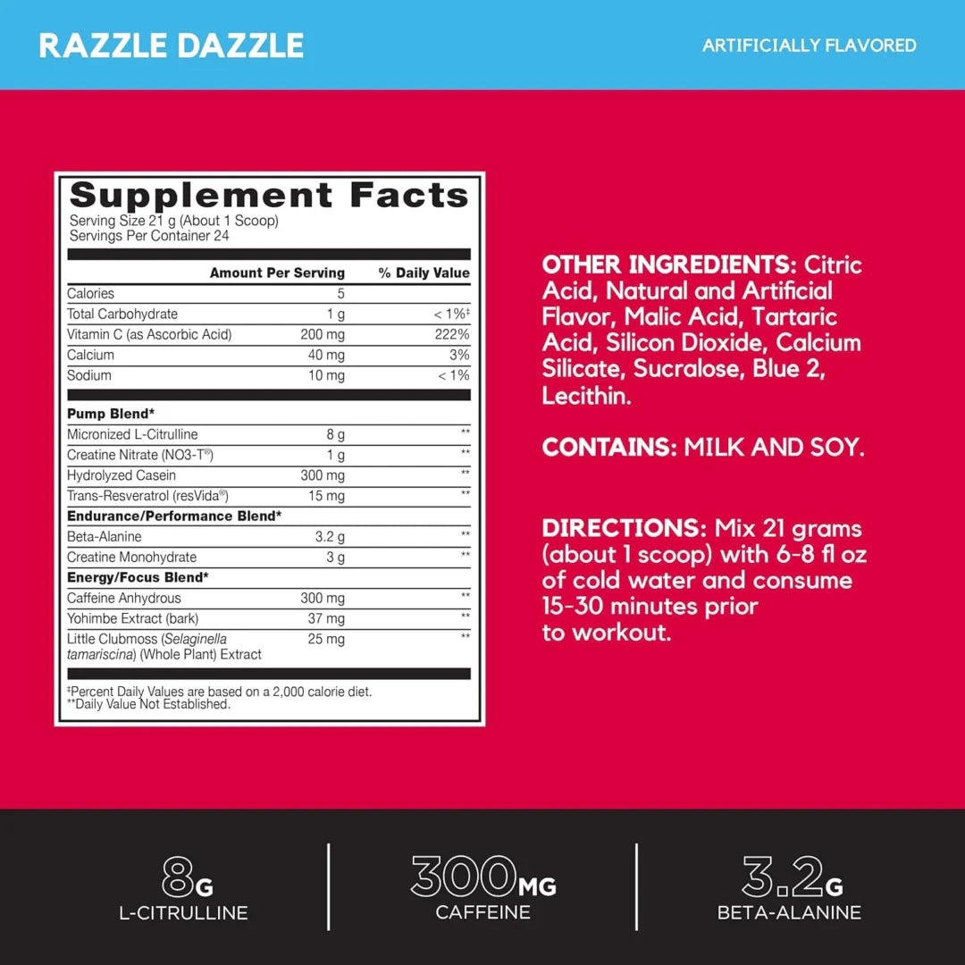 BSN, No-Xplode® VASO, Ultimate Pump Pre-Workout, Razzle Dazzle, 1.11 lb (504 g)