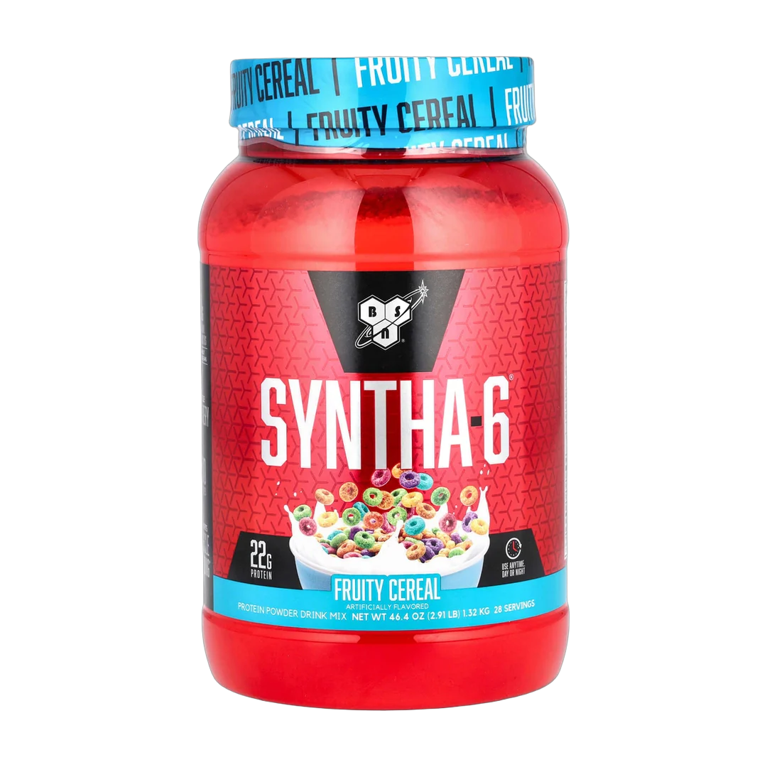 BSN, Syntha-6®, Protein Powder Drink Mix, Fruity Cereal, 2.91 lb (1.32 kg)