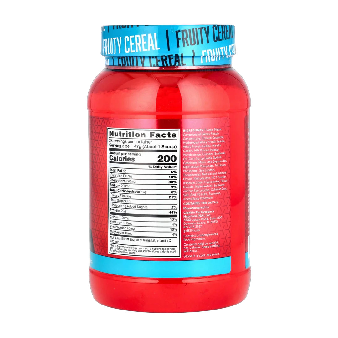 BSN, Syntha-6®, Protein Powder Drink Mix, Fruity Cereal, 2.91 lb (1.32 kg)