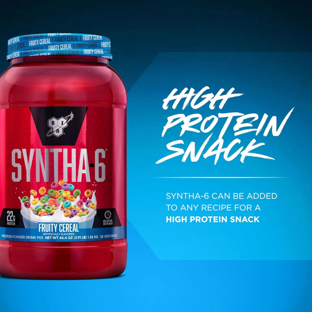 BSN, Syntha-6®, Protein Powder Drink Mix, Fruity Cereal, 2.91 lb (1.32 kg)