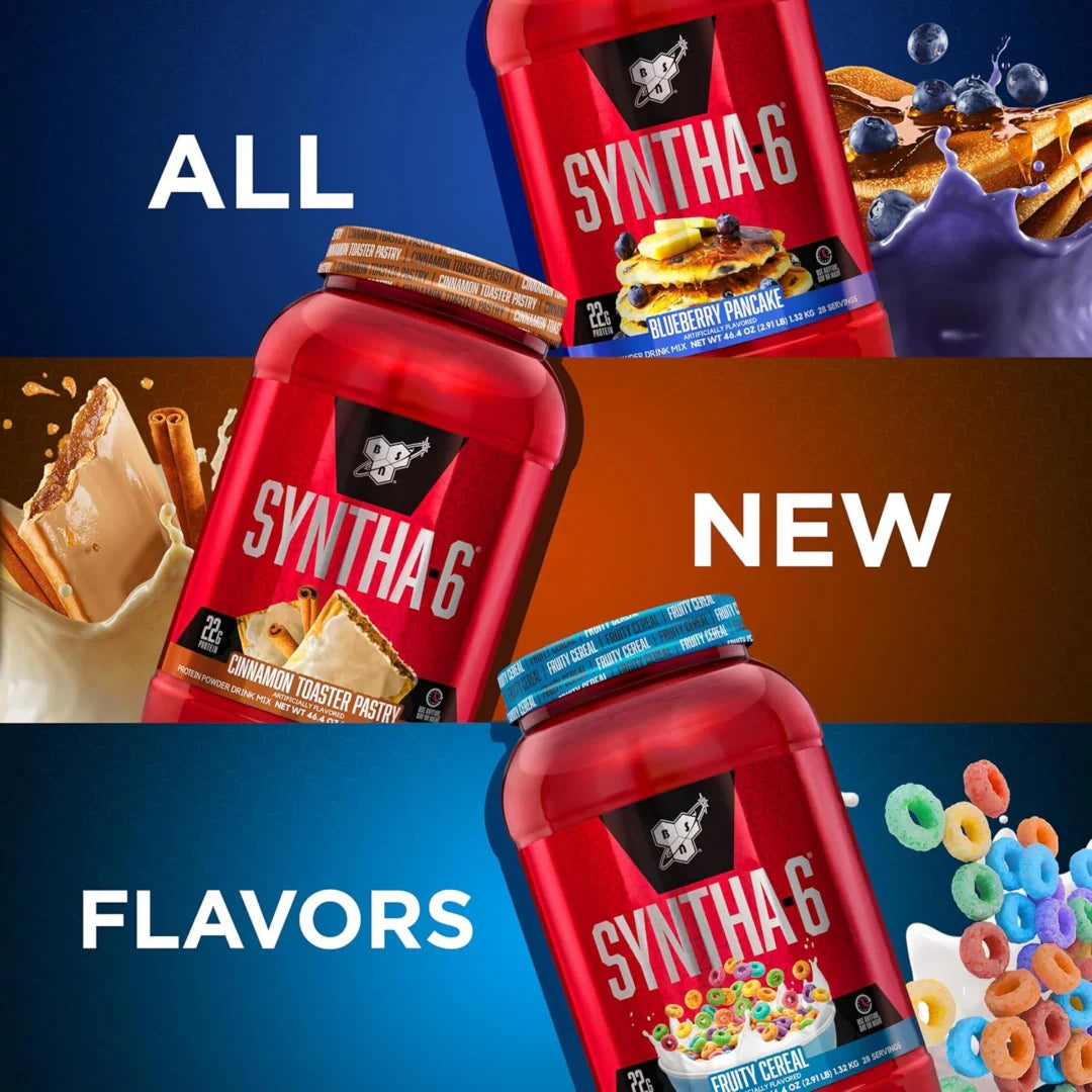 BSN, Syntha-6®, Protein Powder Drink Mix, Fruity Cereal, 2.91 lb (1.32 kg)