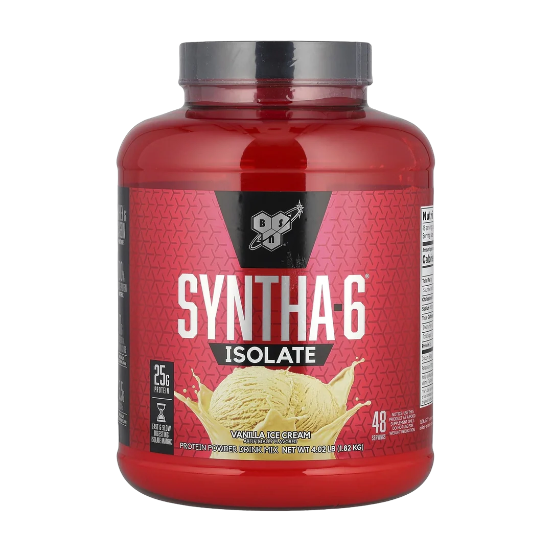 BSN, Syntha-6® Isolate, Protein Powder Drink Mix, Vanilla Ice Cream, 4.02 lbs (1.82 kg)