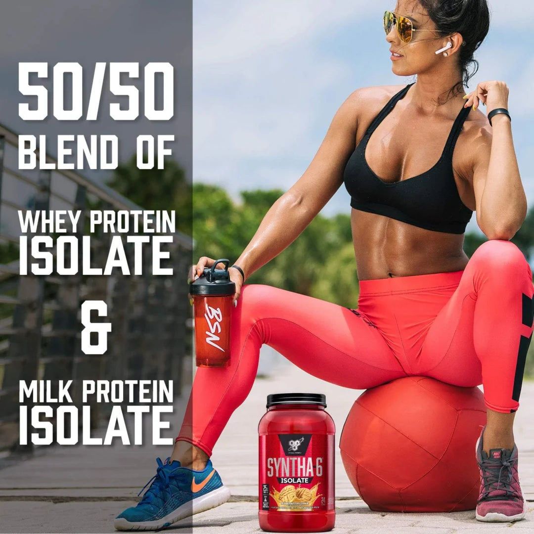 BSN, Syntha-6® Isolate, Protein Powder Drink Mix, Strawberry Milkshake, 4.02 lbs (1.82 kg)