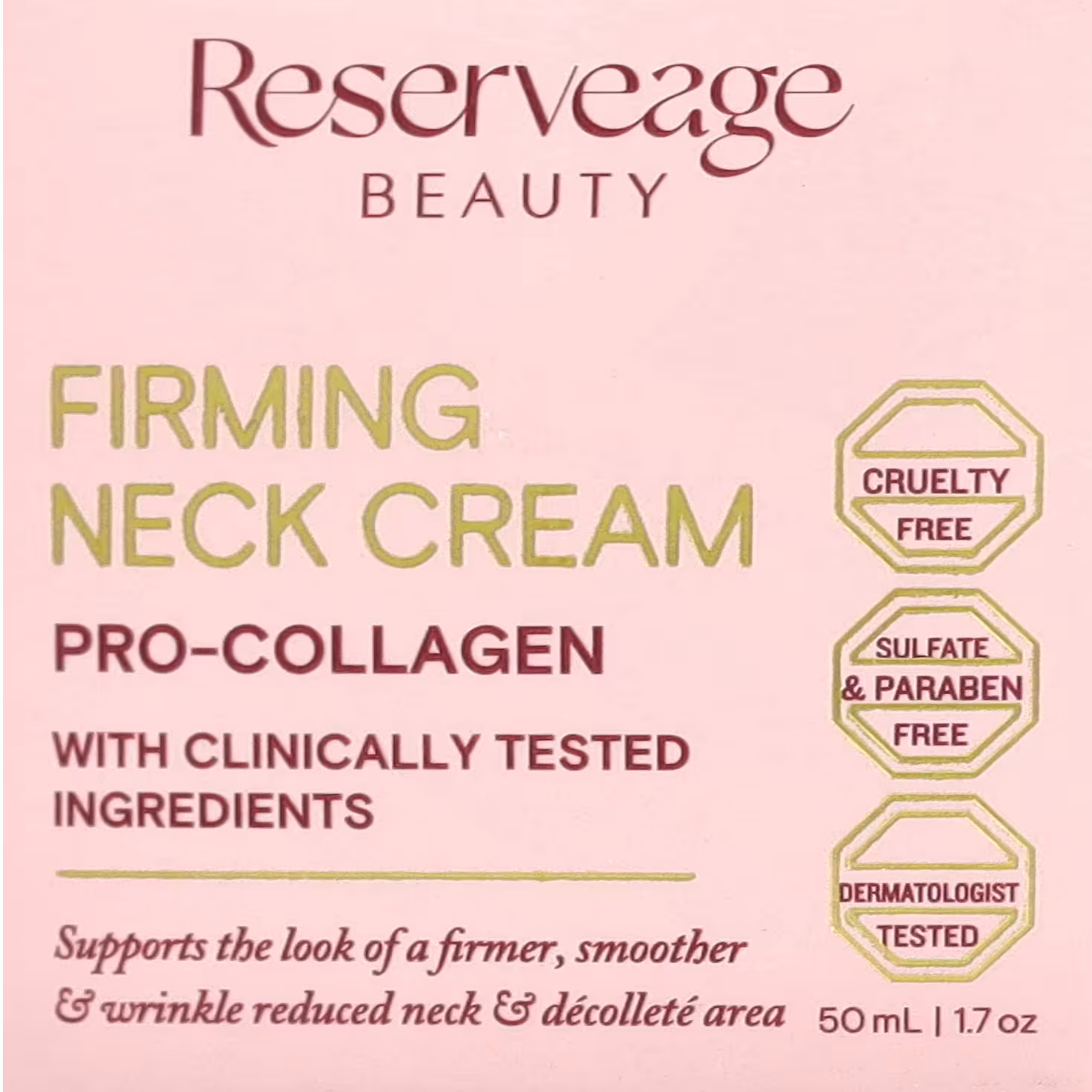 Reserveage Beauty, Firming Neck Cream, 1.7 oz, 50 ml