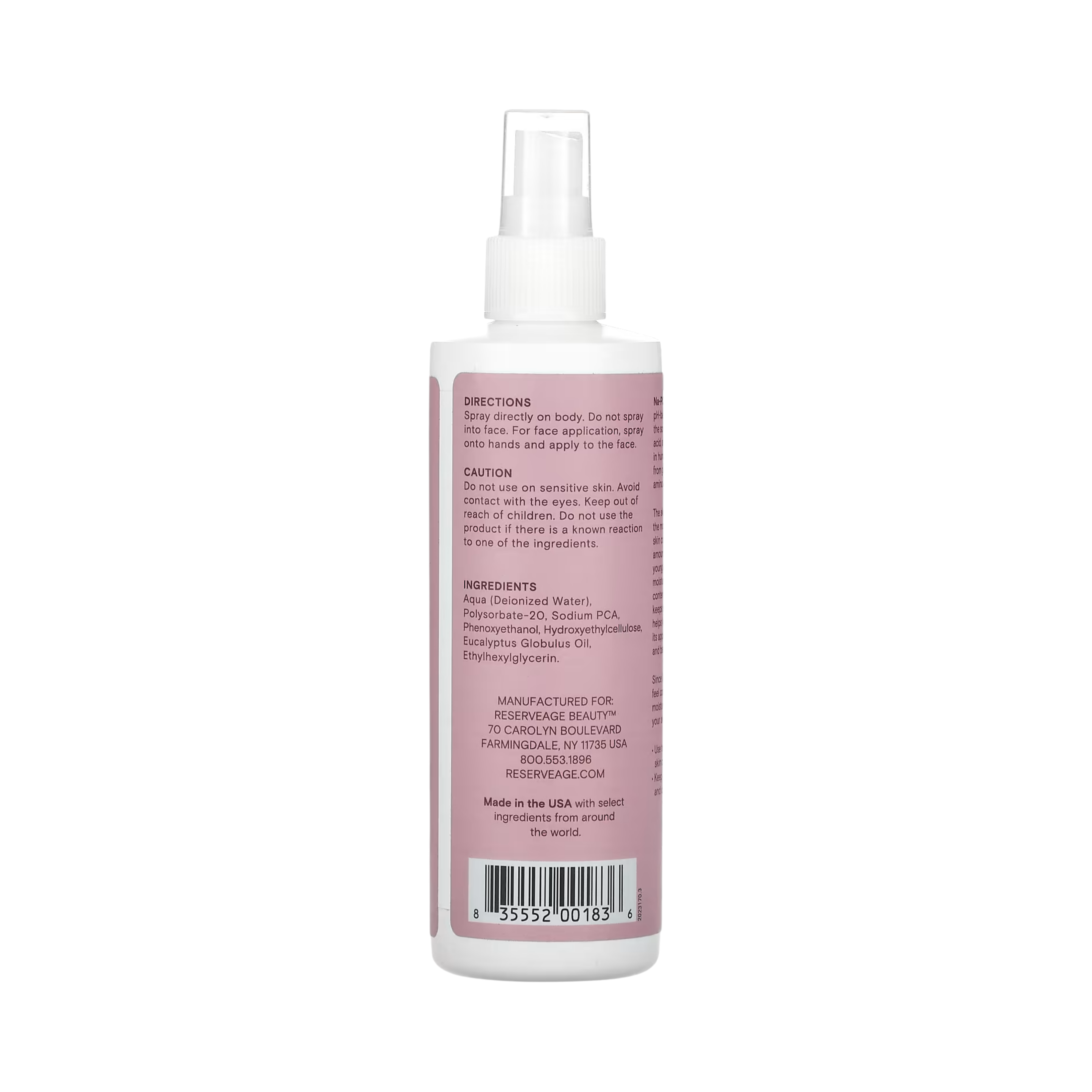 Reserveage Beauty, Na-PCA, 8 fl oz, 237 ml