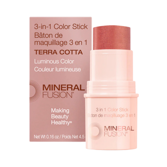 Mineral Fusion, 3-In-1 Color Stick, Terra Cotta