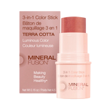 Mineral Fusion, 3-In-1 Color Stick, Terra Cotta