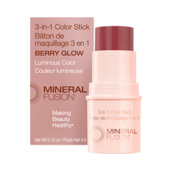 Mineral Fusion, 3-In-1 Color Stick, Berry Glow
