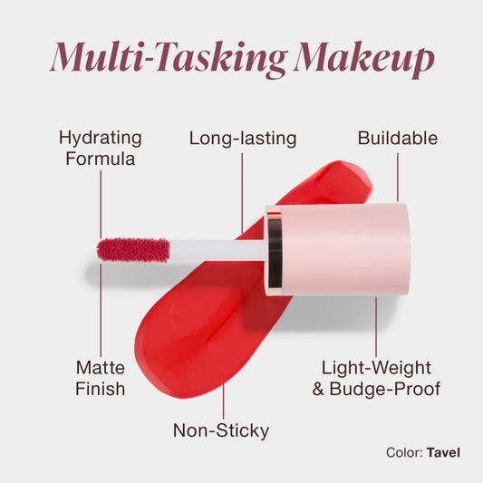 Mineral Fusion, 2-in-1 Lip & Cheek Stain Tavel