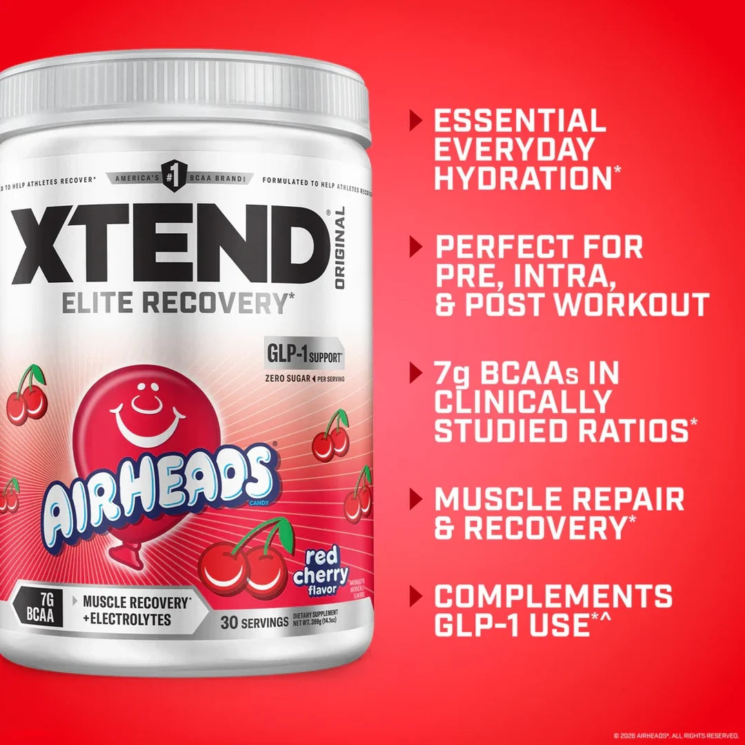 XTEND, 7G BCAA, Air Heads® Cherry, 14 oz (399 g)