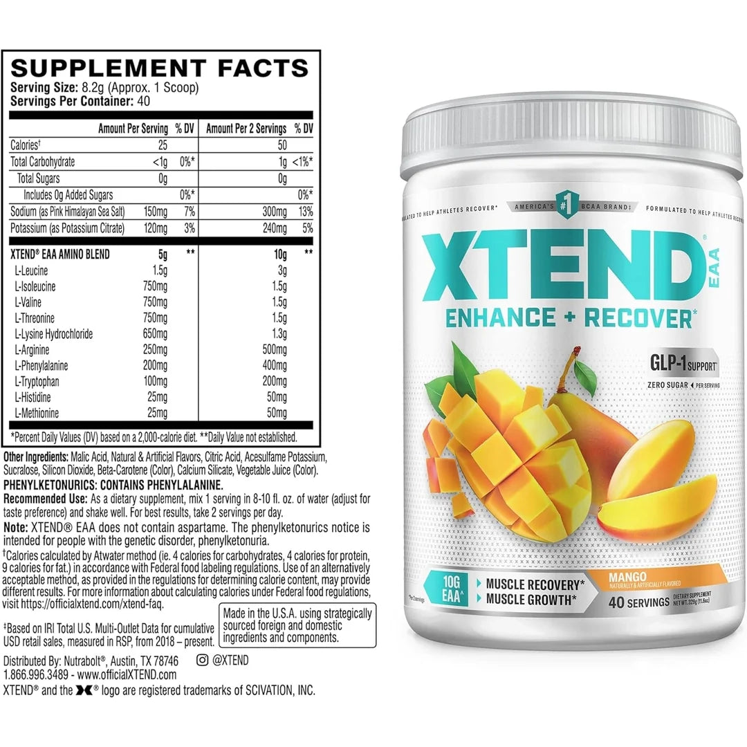 XTEND, EAA, Mango, 11.6 oz (328 g)