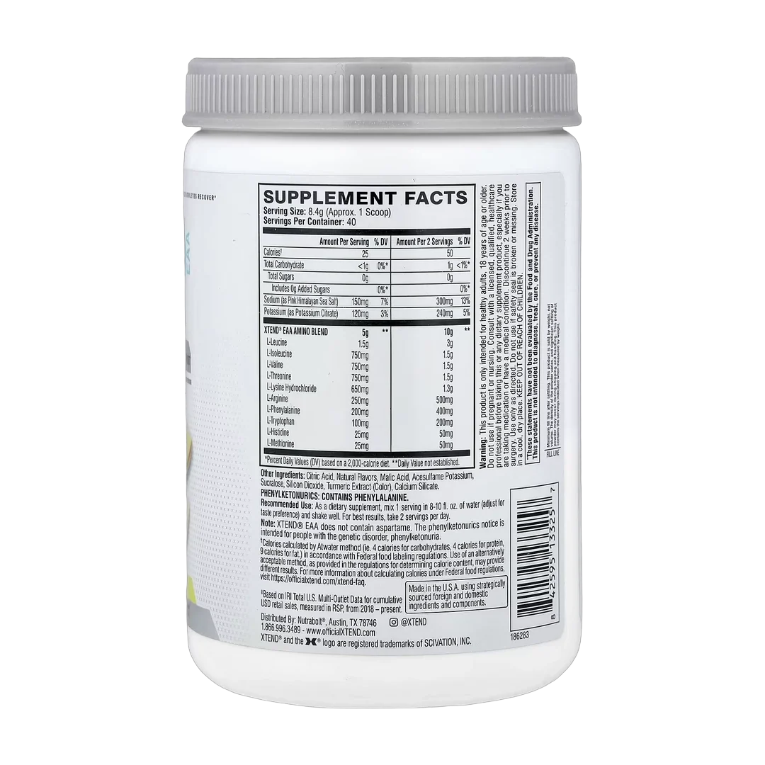 XTEND, EAA, Lemon Lime, 11.9 oz (336 g)