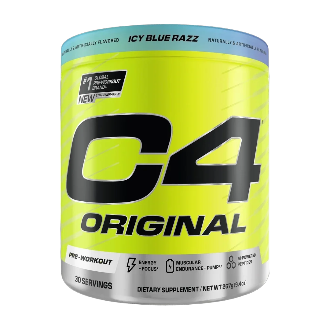 C4 / Cellucor C4® Original, Pre-Workout, Icy Blue Razz, 9.4 oz (267 g)