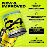 C4 / Cellucor C4® Original, Pre-Workout, Icy Blue Razz, 9.4 oz (267 g)