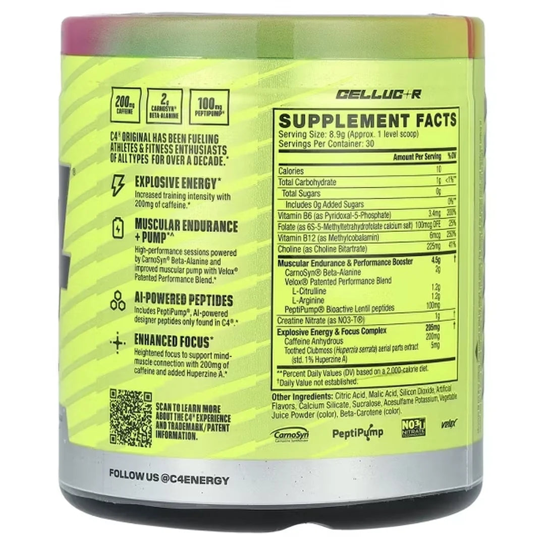 C4 / Cellucor C4® Original, Pre-Workout, Watermelon, 9.4 oz (267 g)