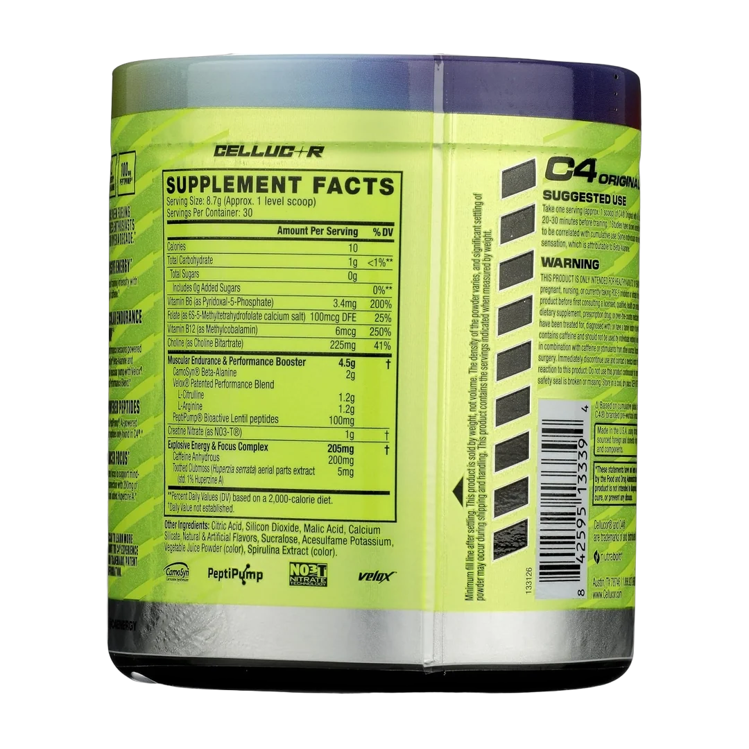 C4 / Cellucor, C4® Original, Pre-Workout, Rainbow Blast, 9.2 oz (261 g)