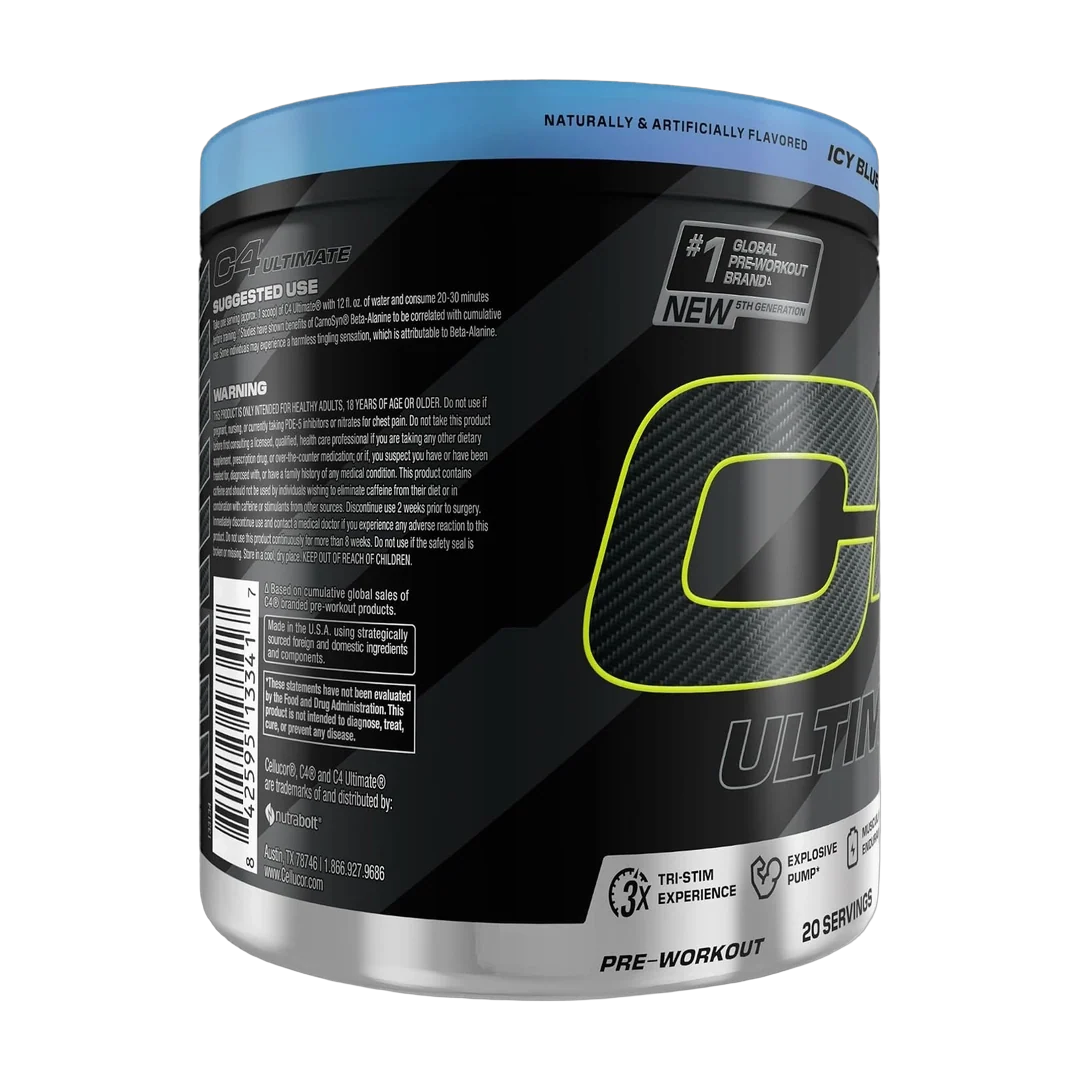C4 / Cellucor, C4® Ultimate, Pre-Workout, Icy Blue Razz, 14.1 oz (400 g)