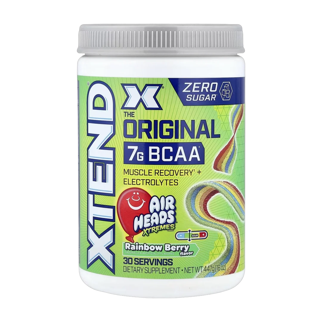 XTEND, 7G BCAA, Air Heads Extreme Candy® Rainbow Berry, 16 oz (447 g)
