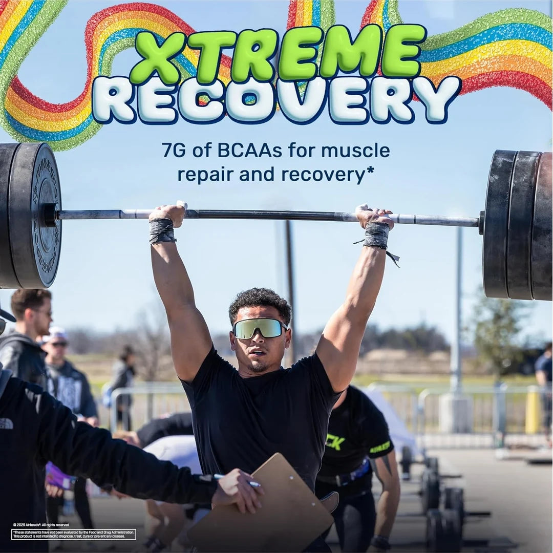 XTEND, 7G BCAA, Air Heads Extreme Candy® Rainbow Berry, 16 oz (447 g)