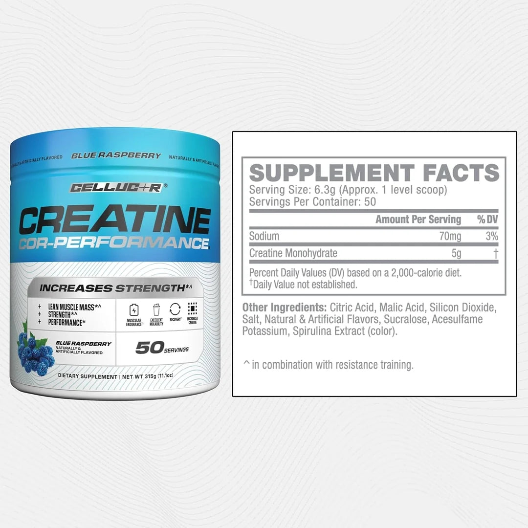 C4 / Cellucor, COR-Performance® Creatine, Blue Raspberry, 11.1 oz (315 g)