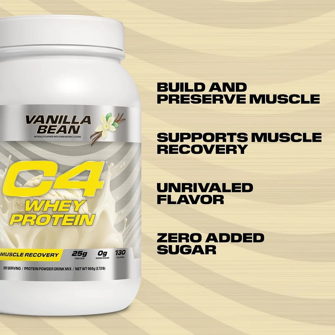C4 / Cellucor, C4® Whey Protein, Vanilla Bean , 2.13 lb (966 g)