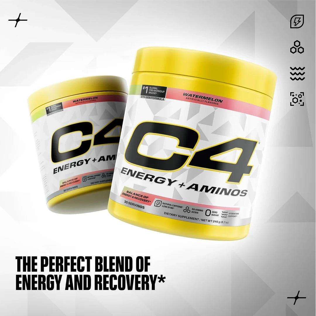 C4 / Cellucor, C4® Energy + Aminos, Watermelon, 8.7 oz (246 g)