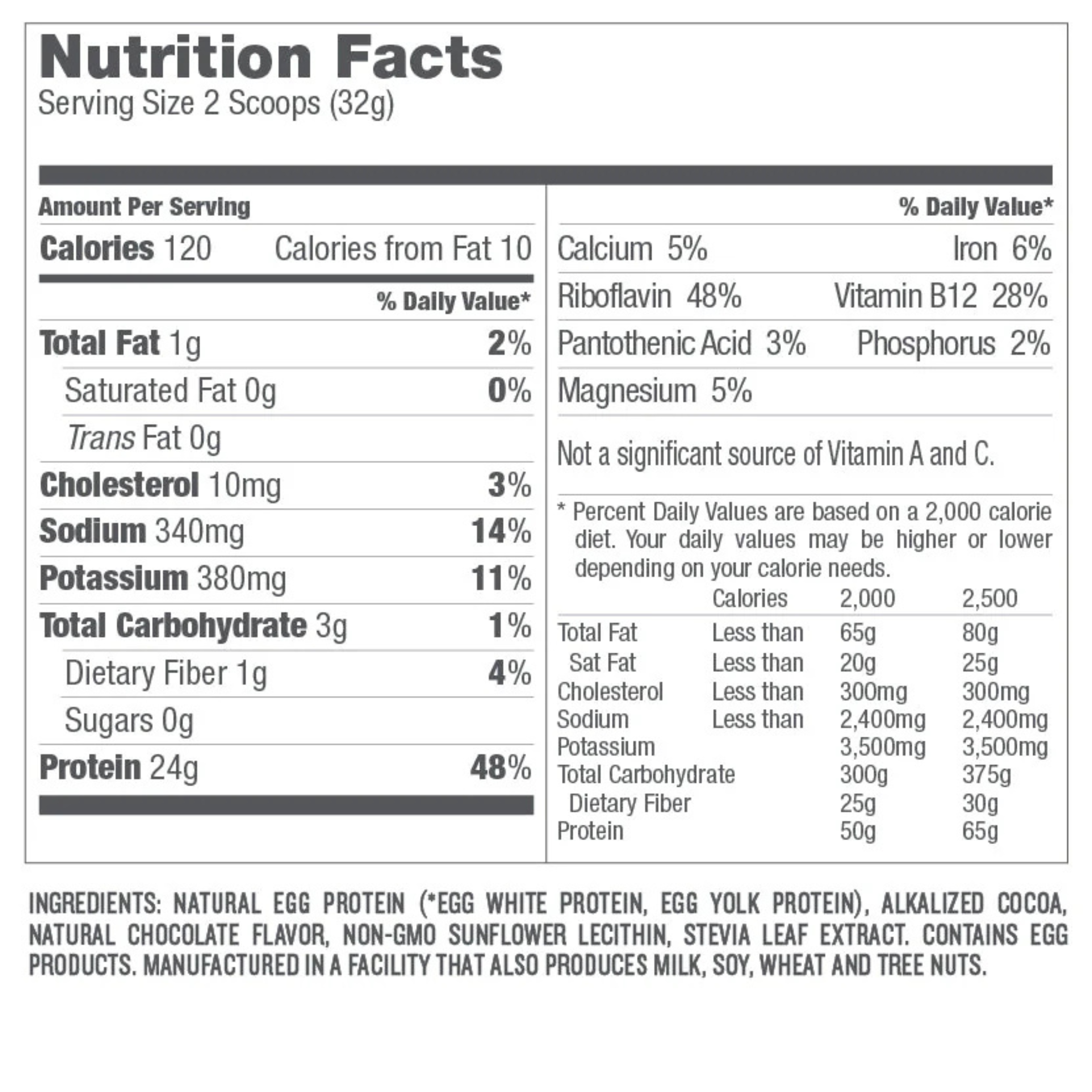 Designer Wellness, Designer Egg, Whole Egg Multifunction Protein Powder, Dutch Chocolate, 12.4 oz, 352 g