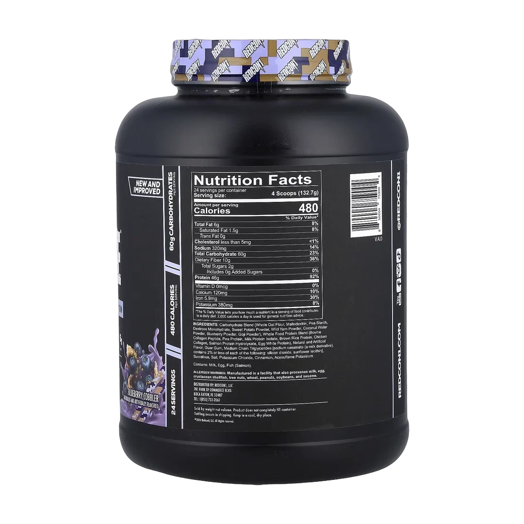 Redcon1, MRE, Whole Food Protein, Blueberry Cobbler, 7.16 lb (3,250 g)