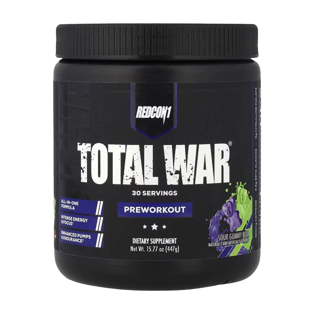 Redcon1, Total War®, Pre-Workout, Sour Gummy Bear, 15.77 oz (447 g)