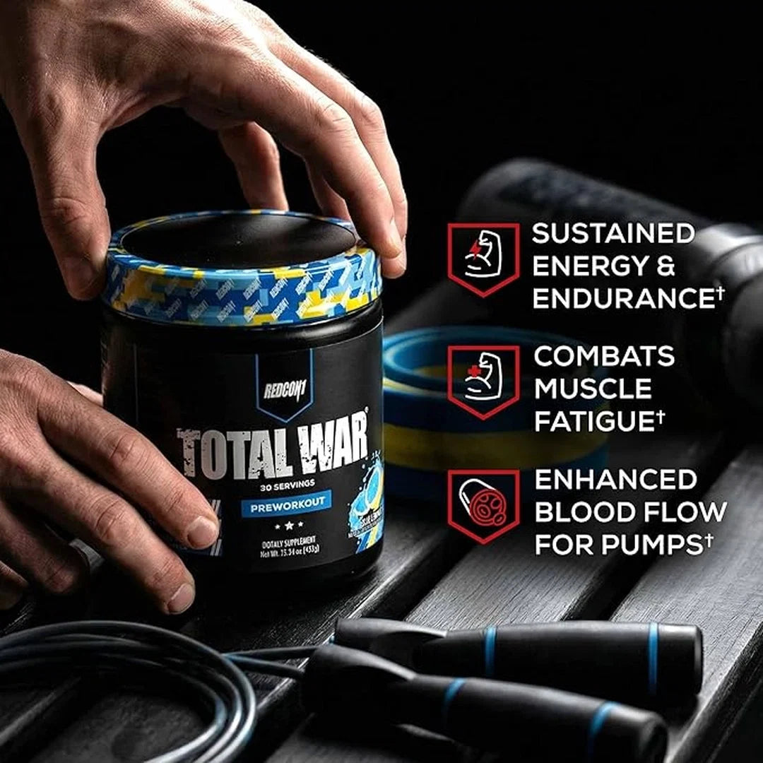 Redcon1, Total War®, Pre-Workout, Strawberry Kiwi, 15.56 oz (441 g)