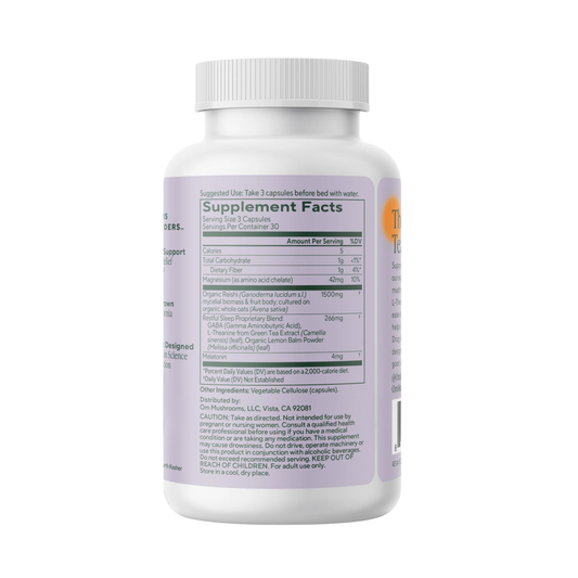 Om Mushrooms, Sleep Mushroom Capsules, 90 Vegetable Capsules