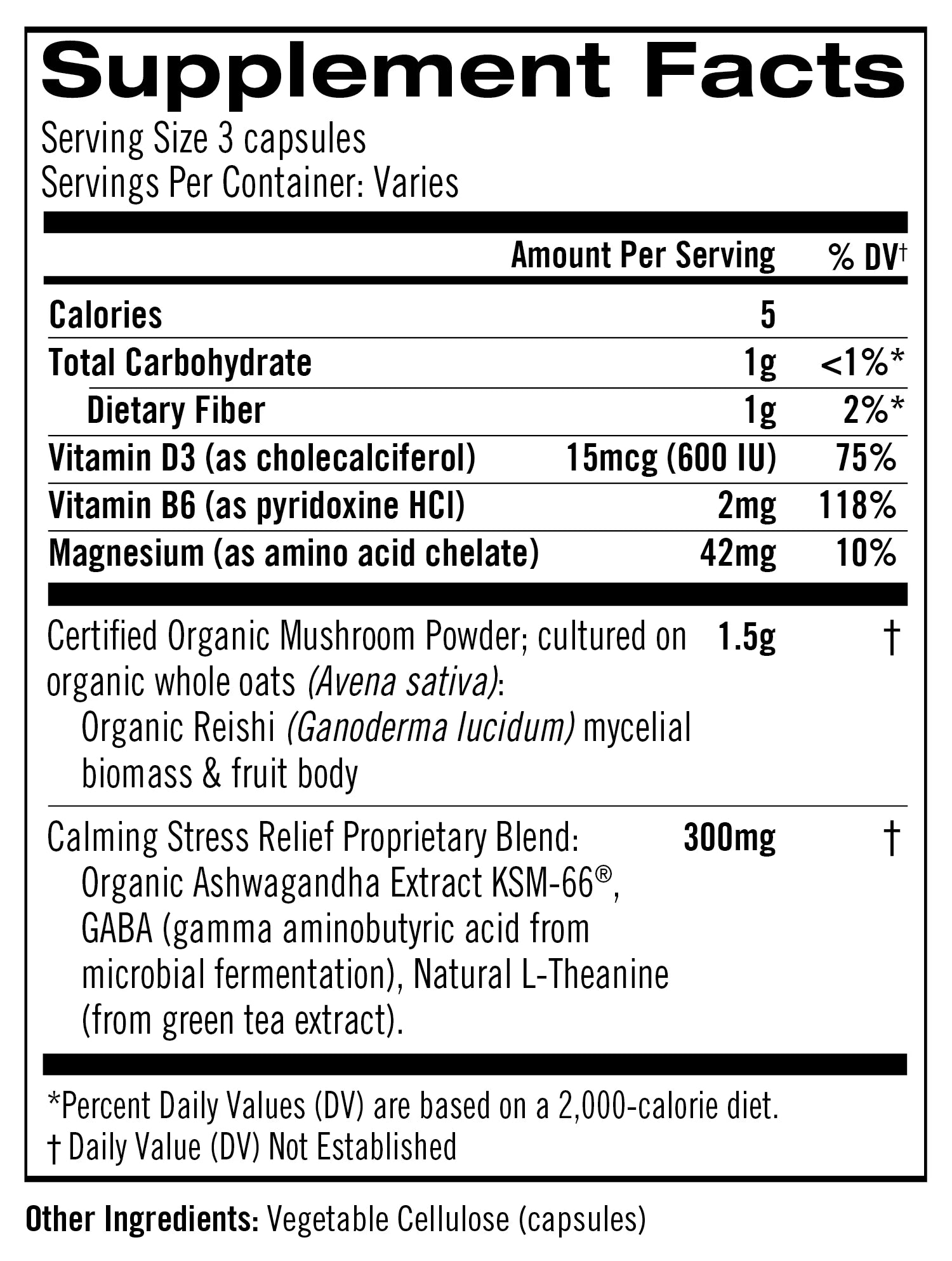 Om Mushrooms, Relax Mushroom Capsules, 90 Capsules