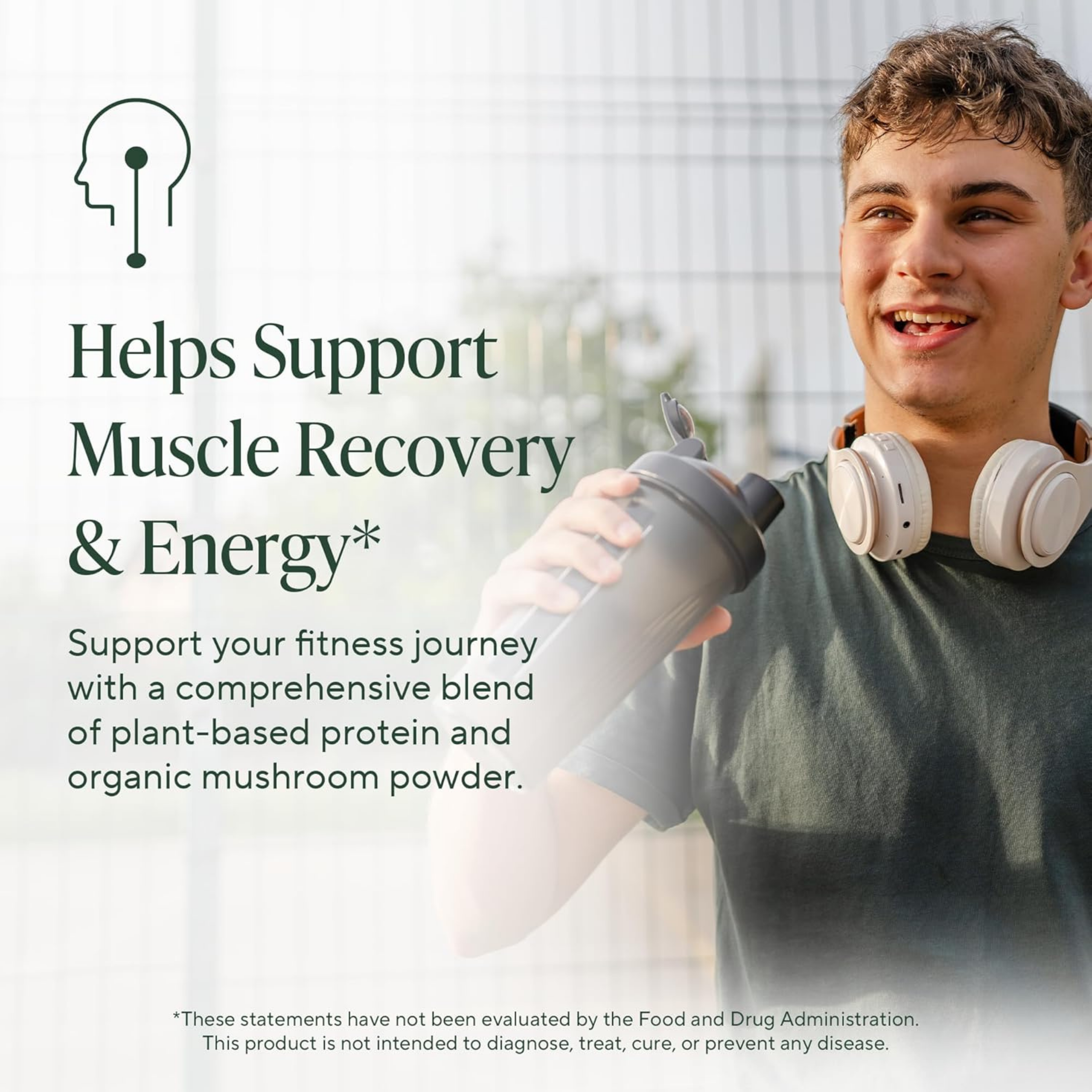 Om Mushrooms, Master Blend, Plant Protein, Creamy Vanilla, 10 Packets, 32 g Each