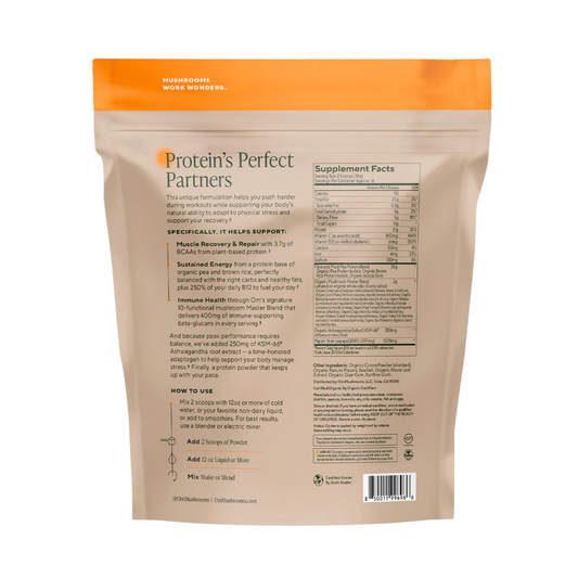 Om Mushrooms, Master Blend, Plant Protein, Creamy Chocolate, 1.2 lb, 546 g