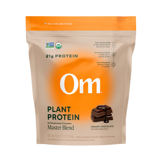 Om Mushrooms, Master Blend, Plant Protein, Creamy Chocolate, 1.2 lb, 546 g