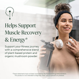 Om Mushrooms, Master Blend, Plant Protein, Creamy Chocolate, 10 Packets , 34 g Each