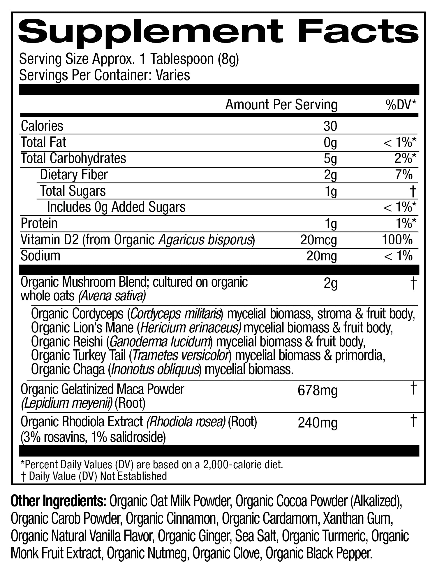 Om Mushrooms, Mushroom Morning Blend, 8.47 Oz, 240 g