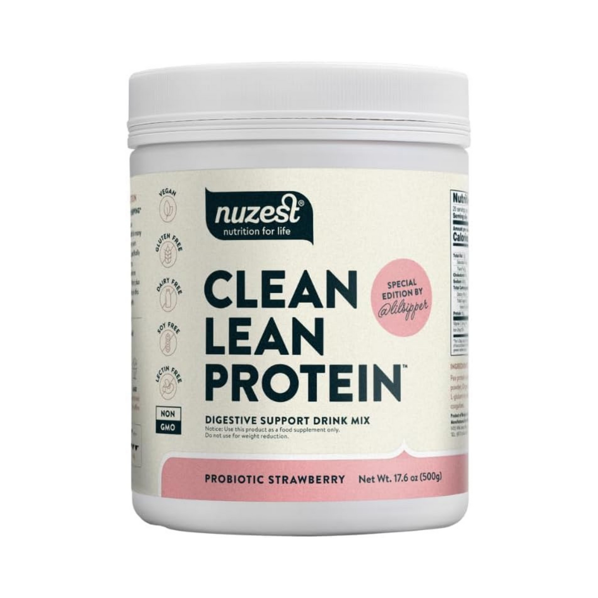 Nuzest, Clean Lean Protein,Strawberry, 20 Servings, 1.1 lb